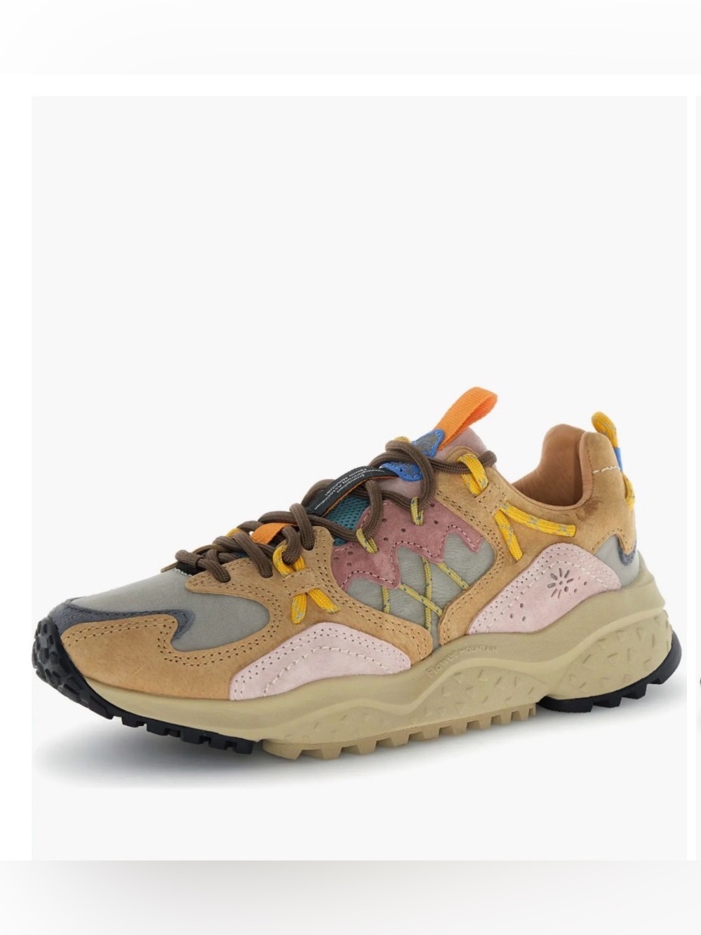 NWT Flower Mountain Yamabushi Sneaker in Cognac-Taupe-Pink - Picture 3 of 16